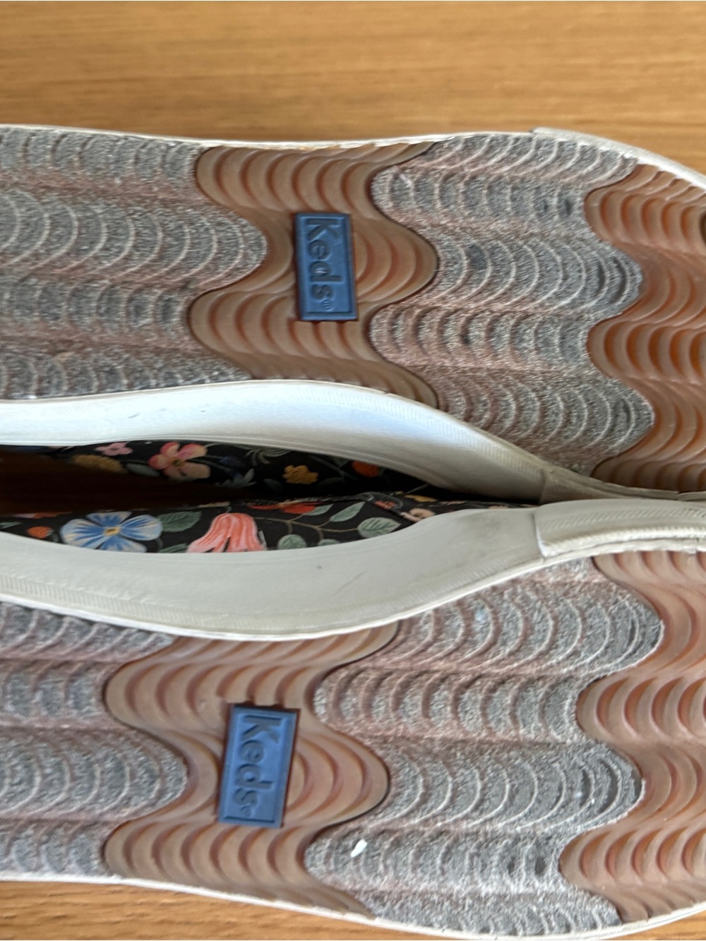 Keds Floral Slip-On Sneakers - Black with Multicolor Flowers - Picture 3 of 3